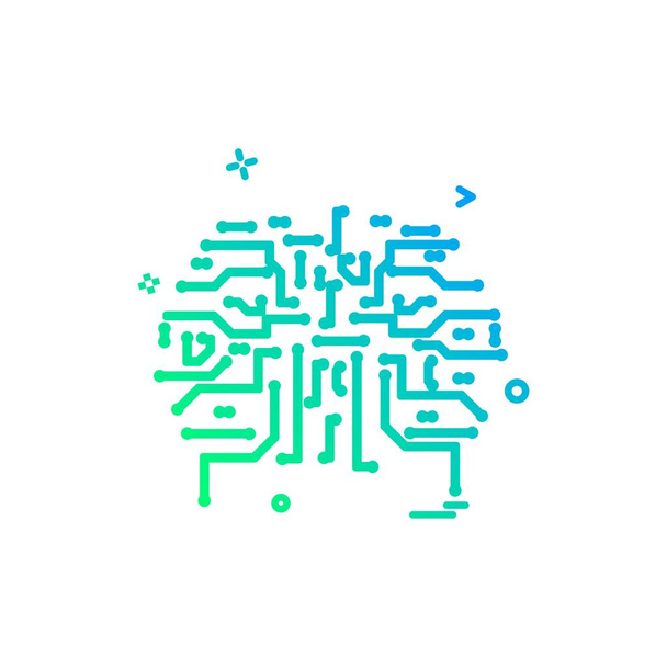 Icône d'intelligence artificielle de circuit conception vectorielle
 - Vecteur, image