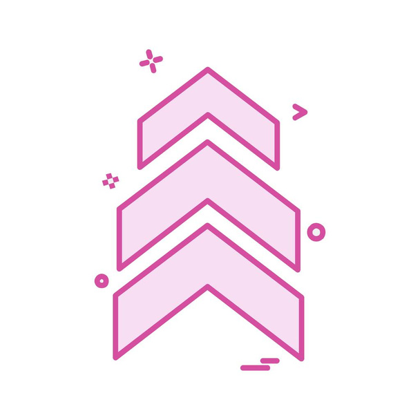 Up arrow icon design vector - Vector, Image