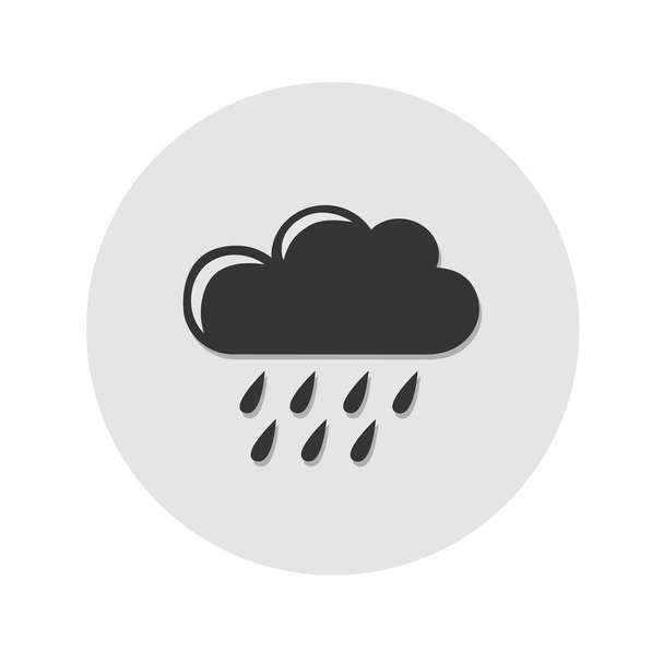 символ дождя - серый символ облака
 - Вектор,изображение