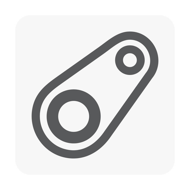 Car part and tool icon on white. - Vector, afbeelding