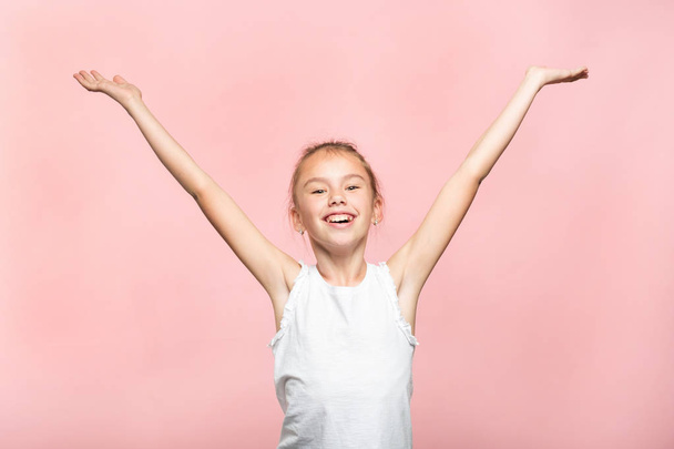 success achievement happy excited girl hands air - 写真・画像