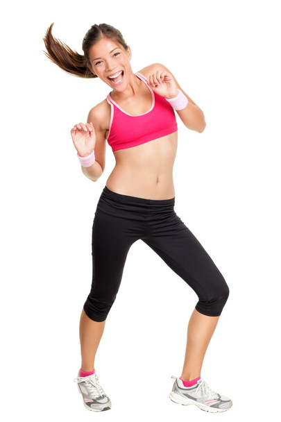 Zumba fitness nainen tanssii
 - Valokuva, kuva