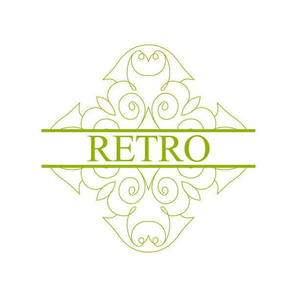 Vintage Ornamental label - Vector, afbeelding