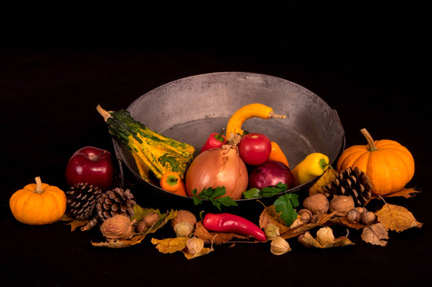 A gathering of the harvest of autumn. - Photo, Image