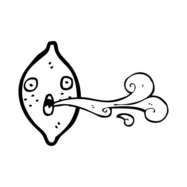kreskówka squirting cytryny - Wektor, obraz