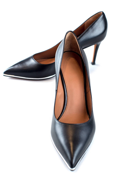 Womens high heel shoes Classical black boat - Photo, image