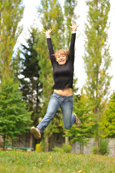 Jumping girl - Photo, Image