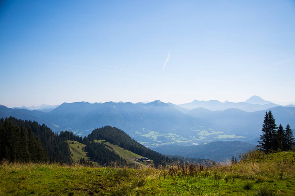 Mountain panorma am Brauneck, Lenggries, Bavaria, Germany - Photo, Image