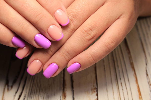 Bright, colorful design of manicure Summer - Foto, Imagem