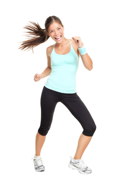 Zumba fitness trainer woman dancing - Photo, image