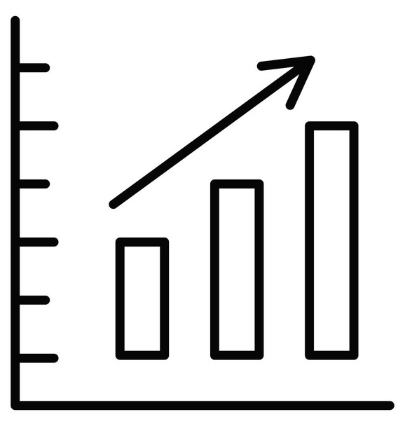 Business Chart Isolated Vector Icon   - Vector, Image