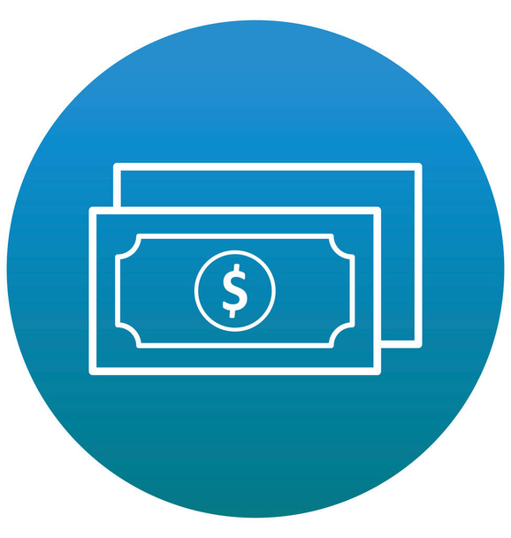 Bundel van geld geïsoleerde Vector Icon   - Vector, afbeelding