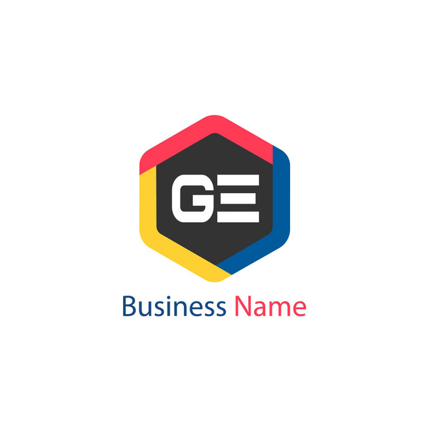 頭文字の Ge のロゴのテンプレートのデザイン - ベクター画像