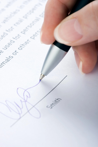ondertekening van het contract - Foto, afbeelding