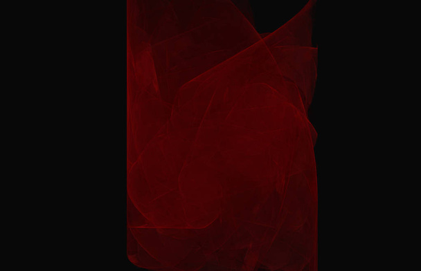 Texture fractale rouge sur fond noir.Texture fractale fantastique. L'art numérique. rendu 3D. Image générée par ordinateur
 - Photo, image