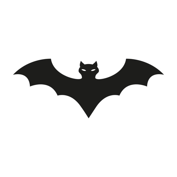 Bat of icon the helloween evil blood - Vector, Image