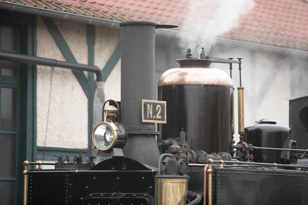 ソンム湾、フランスの鉄道の蒸気 - 写真・画像
