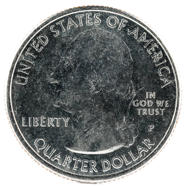 Amerika Birleşik Devletleri para. Çeyrek dolar 2014 s. Shenandoah Milli Parkı. Ön yüzde. - Fotoğraf, Görsel