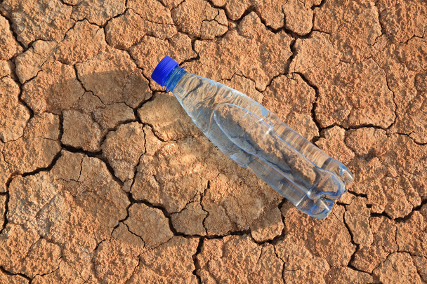 Flasche mit Wasser, lügen - Foto, Bild