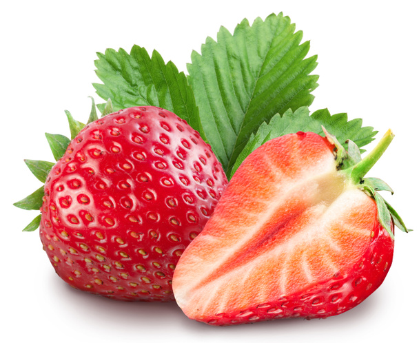 fraises aux feuilles
. - Photo, image