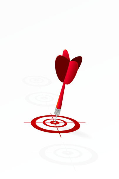 Red target row - Vector, Image