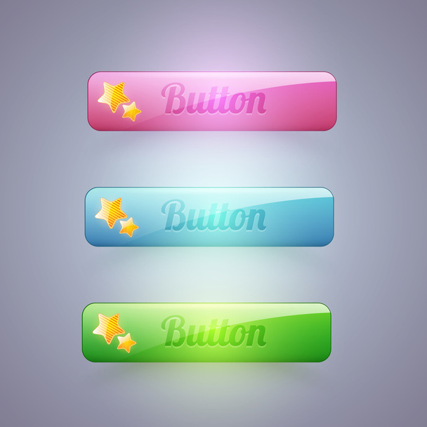 Set of vector buttons - Vector, Image