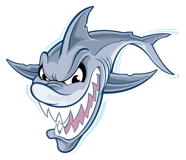 gran tiburón blanco - Vector, imagen