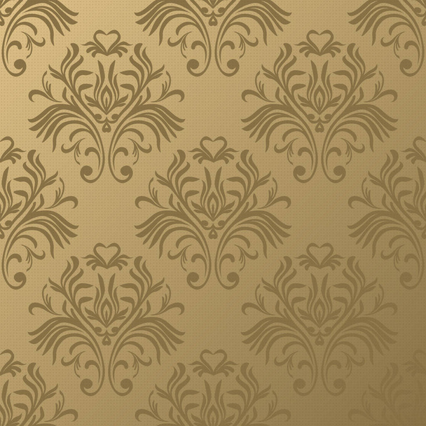 Vector patrón de damasco floral. Adorno rico, estilo antiguo de Damasco. Patrón victoriano real sin costuras para fondos de pantalla, textil, envoltura, invitación de boda. EPS10
 - Vector, imagen