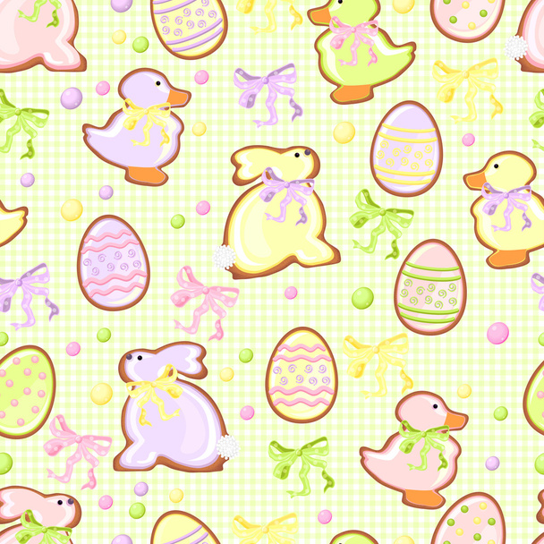 Background with cookie green - Vector, Image