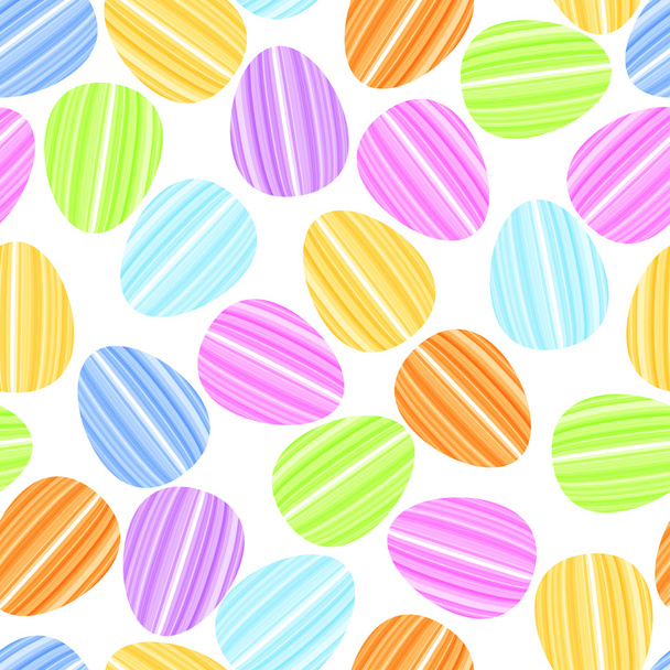 Easter egg in bright strip - Vector, Imagen