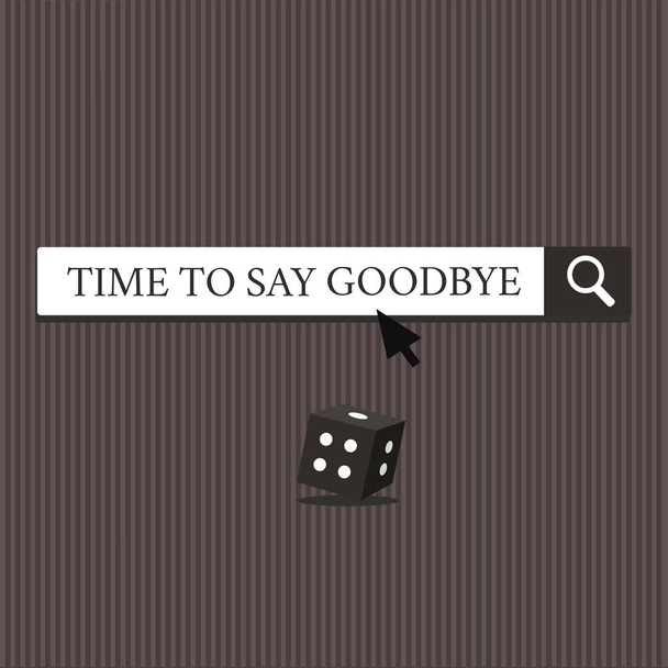 Metin yazma zamanı için Say Goodbye kelime. Tekrar karşılaştık iş kavramı için teklif veda çok uzun seni görene - Fotoğraf, Görsel