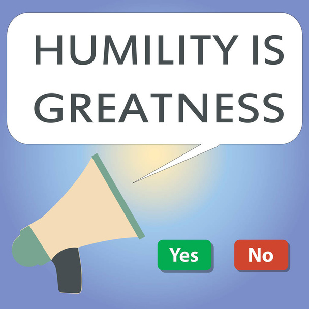 Écriture manuscrite de texte L'humilité est la grandeur. Concept signifiant être humble est une vertu de ne pas se sentir trop supérieur
 - Photo, image