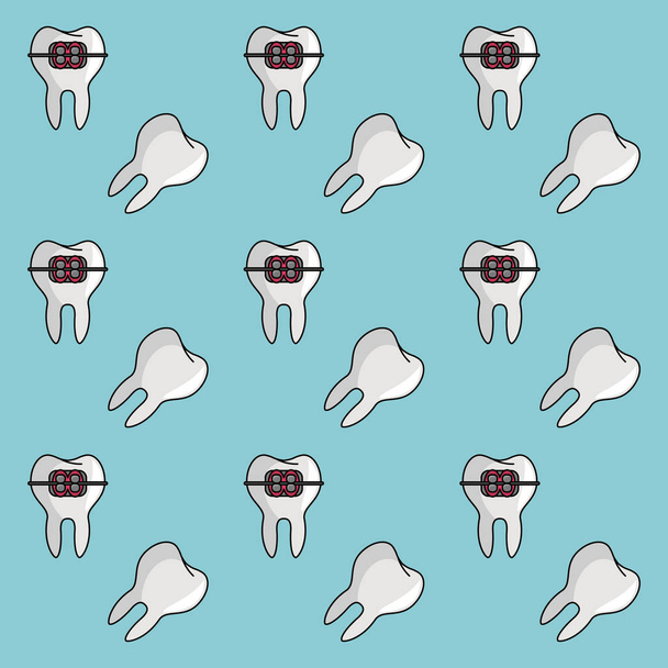 Aparelhos dentários fundo
 - Vetor, Imagem