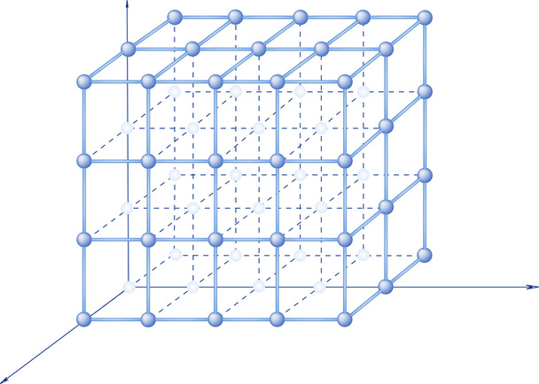 Molecular crystalline lattice - Vector, Image