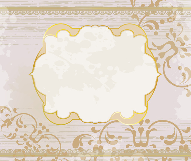 lucid gold frame background - Vector, afbeelding