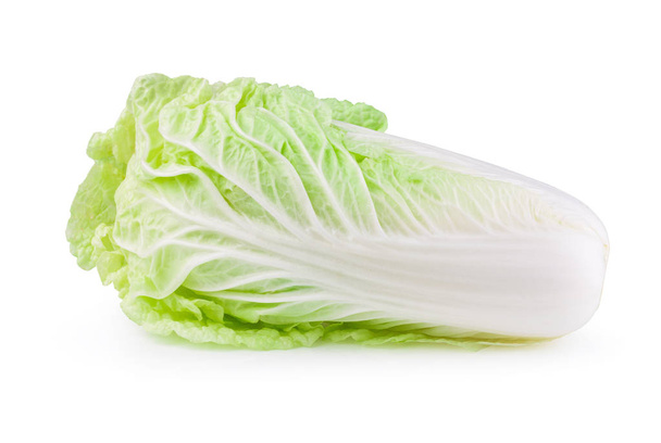 fresh chinese cabbage isolated on a white background. Stack image. - Photo, Image