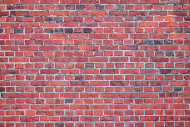 brick wall of red stone, brick, brick background, digital - Photo, Image