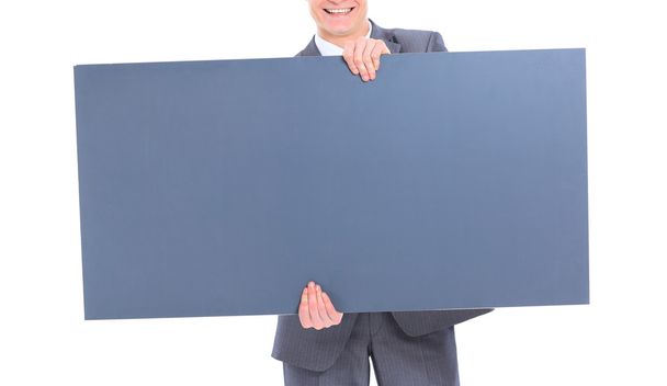 The young handsome businessman isolated on a white background. - Foto, Imagem