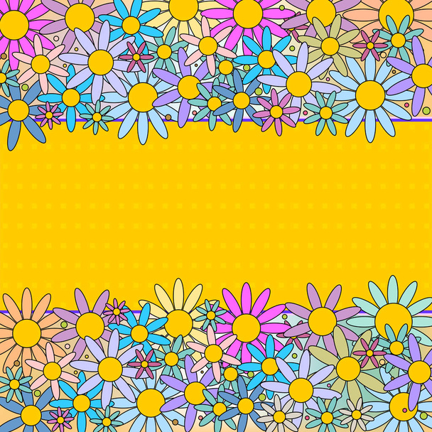 Colorful modern flower background - Vector, imagen