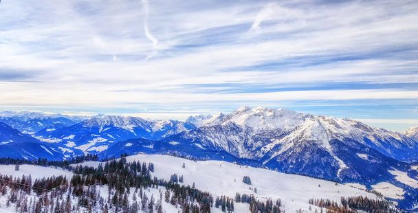 Panorama over Dachstein West, Austrian alps - Photo, Image