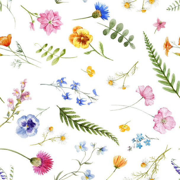 Watercolor floral pattern - Foto, Bild