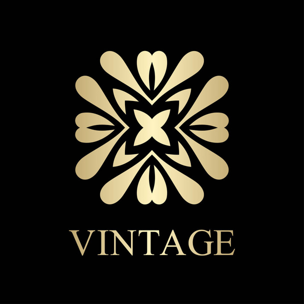 Vintage ornamental logo - Διάνυσμα, εικόνα