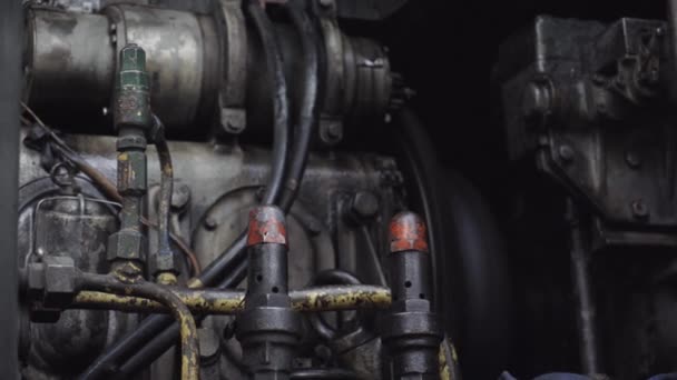bewegliche Teile des Lokomotivmotors - Filmmaterial, Video