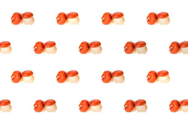 conjunto de calabazas otoñales maduras aisladas en blanco
 - Foto, imagen