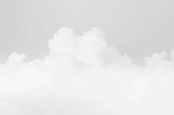 white sky soft cloud, sky pastel gray white color soft background - Photo, Image