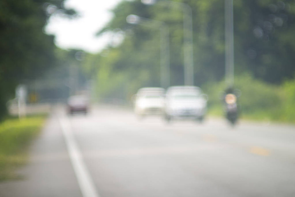 blurred of car on road - Foto, imagen