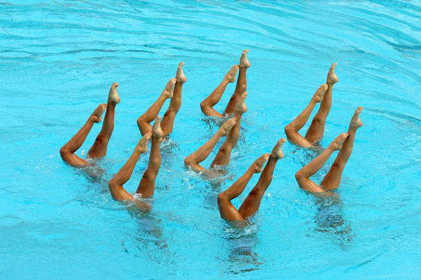 nageurs synchronisés
 - Photo, image