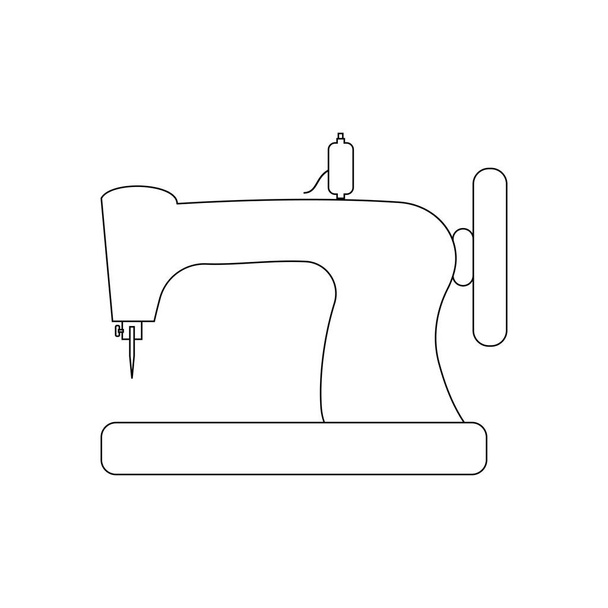 Illustrazione della macchina da cucire sullo sfondo bianco. Illustrazione vettoriale
 - Vettoriali, immagini