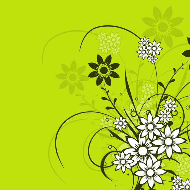 Floral abstract background, vector - Вектор,изображение