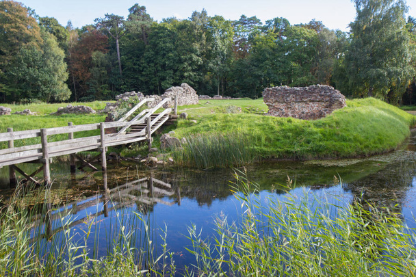 ruins of Asserbo caslte in Northern Denmark - Foto, Imagem